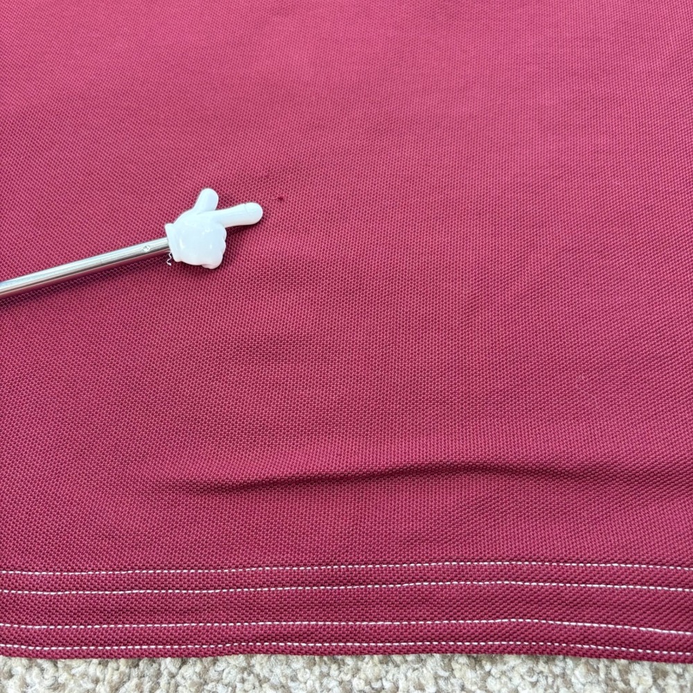 Tommy Bahama Polo Shirt Mens LG Burgundy IslandZone Supima Cotton Golf Travel - Picture 9 of 9
